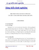 Sáng kiến kinh nghiệm: Biện pháp nâng cao chất lượng dạy các biểu tượng hình học cho học sinh lớp 1