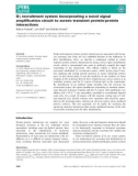 Báo cáo khoa học: Gc recruitment system incorporating a novel signal ampliﬁcation circuit to screen transient protein-protein interactions