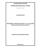 Luận văn Thạc sĩ Khoa học Hóa học: Kiểm nghiệm cơ chế phản ứng 2NO(k)- N2(k)+O2(k) bằng phương pháp tính hóa học lượng tử