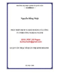 Luận văn Thạc sĩ Quản trị kinh doanh: Phát triển dịch vụ khách hàng của Công ty TNHH Công nghệ đa ngành