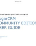 SugarCRM COMMUNITY EDITION USER GUIDE