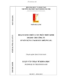 Luận văn Thạc sĩ Khoa học: Hoạch định chiến lược phát triển kinh doanh cho Công ty Cổ phần Xây dựng Công nghiệp và Dân dụng Dầu khí, PVC-IC từ 2011 đến năm 2015