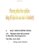 phương pháp thực nghiệm dùng để định tên các loài vi khuẩn (tt)