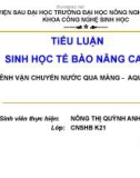 Đề tài: “KÊNH VẬN CHUYỂN NƯỚC QUA MÀNG - AQUAPORINS”