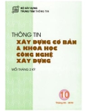 Thông tin Xây dựng cơ bản và khoa học công nghệ xây dựng – Số 10/2010