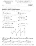 Đề thi giữa học kì 1 môn Toán lớp 11 năm 2021-2022 - Trường THPT Gio Linh