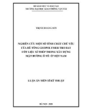 Luận án Tiến sĩ Kỹ thuật: Nghiên cứu một số tính chất chủ yếu của bê tông geopolymer tro bay cốt liệu xỉ thép trong xây dựng mặt đường ô tô ở Việt Nam