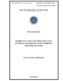 Luận án Tiến sĩ Hóa học: Nghiên cứu nâng cao tính năng cơ lý kỹ thuật cho một số cao su compozit bằng phụ gia nano