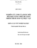 Khóa luận tốt nghiệp: Nghiên cứu ảnh hưởng của dung môi đến khả năng chiết rửa đất nhiễm thuốc bảo vệ thực vật