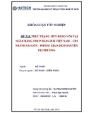 Khóa luận tốt nghiệp: Thực trạng huy động vốn tại ngân hàng TMCP Hàng hải Việt Nam – Chi nhánh Sài Gòn – Phòng giao dịch Nguyễn Tri Phương
