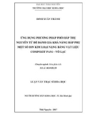 Luận văn Thạc sĩ Hoá học: Ứng dụng phương pháp phổ hấp thụ nguyên tử để đánh giá khả năng hấp phụ một số ion kim loại nặng bằng vật liệu compozit PANi – vỏ lạc