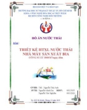 Thiết kế HTXLNT sản xuất bia công suất 3000m3/ngày đêm