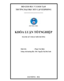 Đồ án tốt nghiệp ngành Kỹ thuật môi trường: Thiết kế hệ thống xử lý nước thải sinh hoạt công suất 1000m3 /ngày đêm