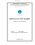 Đồ án tốt nghiệp ngành Kỹ thuật môi trường: Thiết kế hệ thống xử lý nước thải sinh hoạt công suất 200m3 /ngày đêm