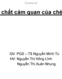 Tính chất cảm quan của chè đen