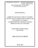 Tóm tắt luận án Tiến sĩ Kỹ thuật môi trường: Nghiên cứu tác dụng ức chế của cao chiết cây Mần tưới (Eupatorium fortunei Turcz.) lên sinh trưởng của Vi khuẩn lam độc Microcystis aeruginosa Kützing trong các thủy vực nước ngọt