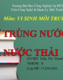 đề tài :  KHỬ TRÙNG NƯỚC VÀ NƯỚC THẢI 