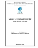 Khoá luận tốt nghiệp: Hoàn thiện công tác kiểm toán vốn bằng tiền trong kiểm toán Báo cáo tài chính do công ty TNHH Nexia Stt chi nhánh An Phát thực hiện