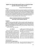 Báo cáo y khoa: Nghiên cứu nồng độ diệt khuẩn tối thiểu của dung dịch Nano bạc đối với một số chủng vi khuẩn
