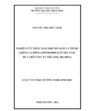 Luận văn Thạc sĩ Công nghệ sinh học: Nghiên cứu phân loại một số loài cá thuộc giống cá bỗng (Spinibarbus) ở Việt Nam dựa trên gen ty thể (COI, 16S rRNA)