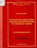 Luận văn Thạc sĩ Kinh doanh và quản lý:  Hoàn thiện các công cụ chính sách dân số kế hoạch hóa gia đình nhằm giảm mức sinh và tỷ lệ sinh con thứ 3+  tại Nghệ An