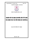 Luận án tiến sĩ Y học: Nghiên cứu tác dụng làm mềm mở cổ tử cung của sonde Foley cải tiến trong gây chuyển dạ