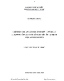 Luận văn Thạc sĩ Y học: Chỉ số huyết áp tâm thu cổ chân - cánh tay (ABI) ở người cao tuổi tăng huyết áp tại bệnh viện A Thái Nguyên