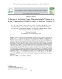 Khảo sát tình hình sử dụng kháng sinh trong điều trị đợt cấp COPD tại bệnh viện 74 trung ương