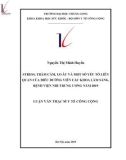 Luận văn Thạc sĩ Y tế công cộng: Stress, trầm cảm, lo âu và một số yếu tố liên quan của điều dưỡng viên các khoa lâm sàng, Bệnh viện Nhi trung ương năm 2019