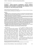 Evidence - based practice competency among nursing students at the University of Medicine and Pharmacy at Ho Chi Minh city and associated factors