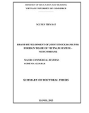 Dissertation summary: Brand development of joint stock bank for foreign trade of Vietnam system – Vietcombank