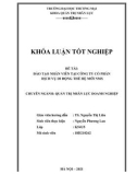 Khóa luận tốt nghiệp: Đào tạo nhân viên tại Công ty Cổ phần Dịch vụ Di động thế hệ mới NMS