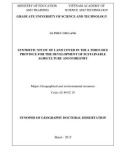 Synopsis of geography doctoral dissertation: Synthetic study the land cover in Thua Thien Hue province for development of sustainable agriculture and forestry