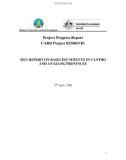 Báo cáo khoa học nông nghiệp  REPORT ON BASELINE SURVEYS IN CANTHO AND AN GIANG PROVINCES 