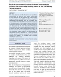 Surgical outcomes of fixation of closed intercondylar humerus fractures using locking plates at the 108 Military Central Hospital