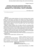 Intensity-modulated radiation therapy with concurrent chemotherapy for head and neck squamous cell carcinomas: Toxicity assessment