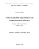 Abstract of medical doctorat thesis: Study of clinical characteristic and risk factors for deep vein thrombosis of the lower extremities in patients with chronic heart failure