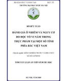 Tóm tắt Luận án tiến sĩ Dược học: Đánh giá ô nhiễm và nguy cơ do độc tố vi nấm trong thực phẩm tại một số tỉnh phía Bắc Việt Nam