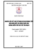 Tóm tắt Luận án tiến sĩ Y học: Nghiên cứu kết quả sử dụng Bevacizumab tiêm nội nhãn điều trị thoái hoá hoàng điểm tuổi già thể tân mạch