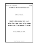 Luận án tiến sĩ Y học: Nghiên cứu giá trị tiên đoán nguy cơ biến cố tim mạch sau mổ của NT-proBNP và hs-CRP