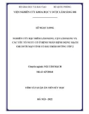 Tóm tắt Luận án Tiến sĩ Y học: Nghiên cứu đặc điểm lâm sàng, cận lâm sàng và các yếu tố nguy cơ ở bệnh nhân bệnh động mạch chi dưới mạn tính có đái tháo đường týp 2