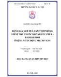 Tóm tắt Luận án Tiến sĩ Y học: Đánh giá kết quả can thiệp bằng stent phủ thuốc không polymer - BioFreedom ở bệnh nhân động mạch vành