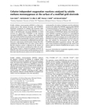 Báo cáo khoa học:  Cofactor-independent oxygenation reactions catalyzed by soluble methane monooxygenase at the surface of a modiﬁed gold electrode