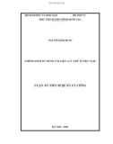 Luận án Tiến sĩ Quản lý công: Chính sách sử dụng tài liệu lưu trữ ở Việt Nam