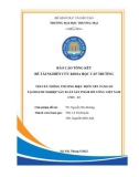 Báo cáo tổng kết đề tài nghiên cứu khoa học cấp Trường: Truyền thông thương hiệu trên nền tảng số tại doanh nghiệp sản xuất sản phẩm đồ uống Việt Nam