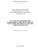 Đề tài: Các nhân tố ảnh hưởng đến dự định khởi nghiệp trong lĩnh vực năng lượng mặt trời của sinh viên trên địa bàn Hà Nội