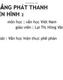 Bài giảng Ngữ văn lớp 12 - Bài: Văn học hiện thực phê phán