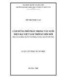 Tóm tắt Luận văn Thạc sĩ Văn học: Cảm hứng phê phán trong văn xuôi hiện đại Việt Nam thời kỳ đổi mới