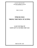 Luận văn Thạc sĩ Ngôn ngữ và Văn hóa Việt Nam: Tính dự báo trong thơ Trần Tế Xương