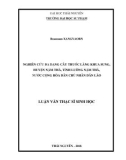 Luận văn Thạc sĩ Sinh học: Nghiên cứu đa dạng cây thuốc ở làng Khua Sung, huyện Nặm Thà, tỉnh Luông Nặm Thà, Nước cộng hòa dân chủ nhân dân Lào